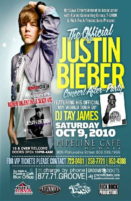 2010-10-9 - Justin Beiber After Party - Hot Lava