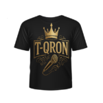 Black T-QRON KIng Shirt Black Gold King T-QRON Tee