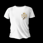 White T-QRON Gold Logo Tee White T-QRON Gold Logo Tee